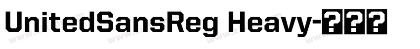UnitedSansReg Heavy字体转换